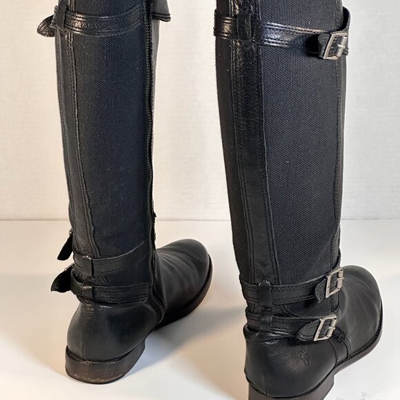 Frye Tall Black Boots Women's size 7 - Picture 2 of 16